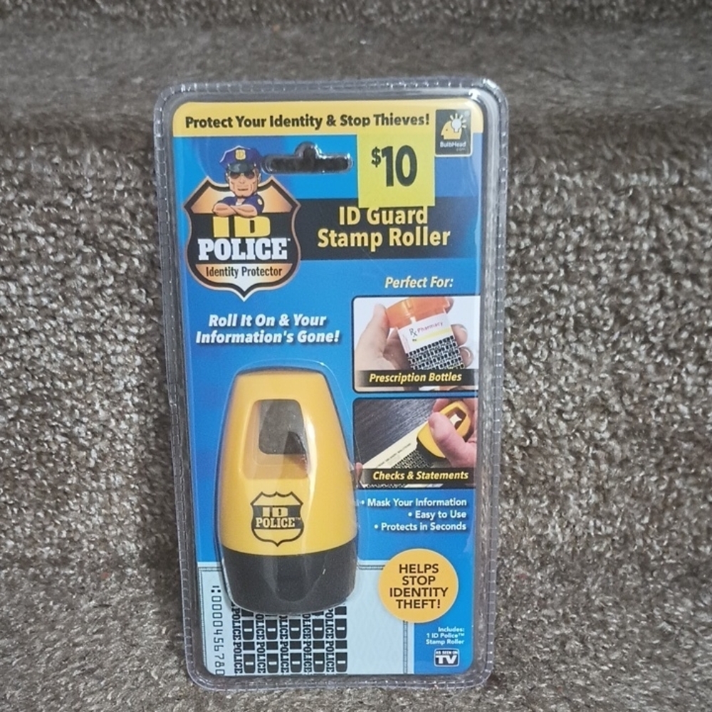 Police Yellow and Black ID Protection Roller